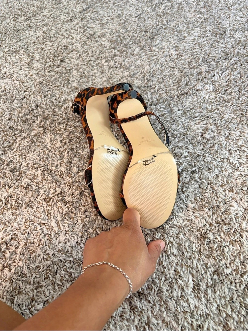 Zara Leopard Print Heels - Picture 2 of 3